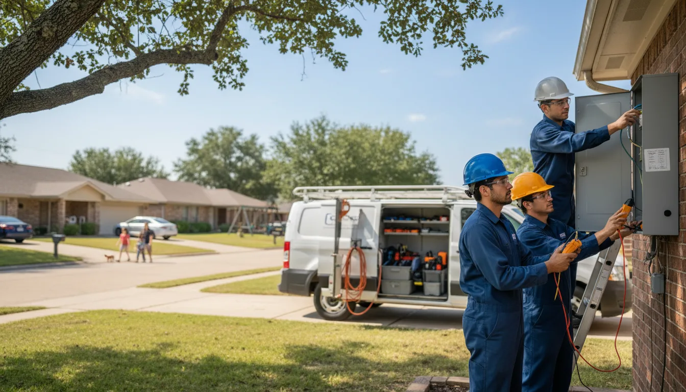 Certified electrician providing emergency electrical services in New Leipzig, ND